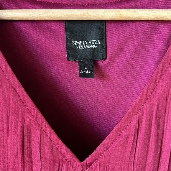 SIMPLY VERA VERA WANG V Neck Sleeveless Dress - Picture 3 of 9